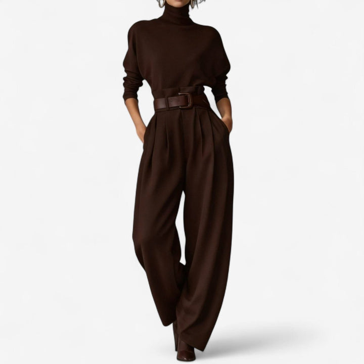 Wide Leg Jumpsuit with High Waist for Women