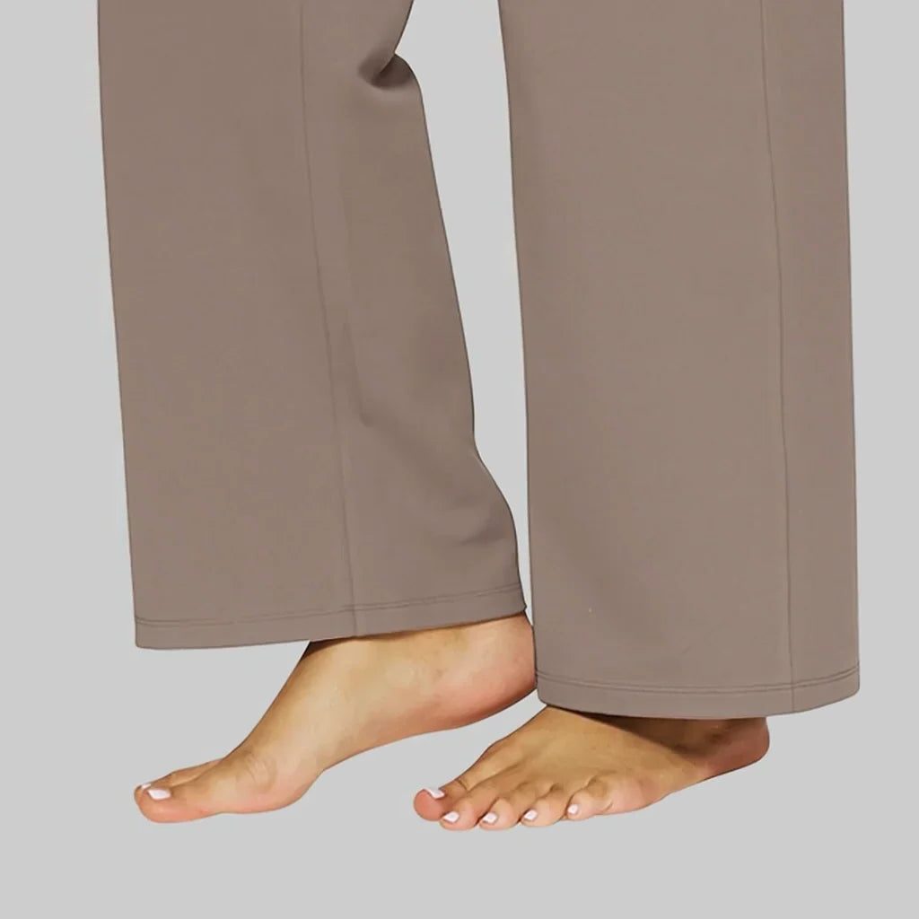 High-Waist Wide Leg Stretch Pants for Women