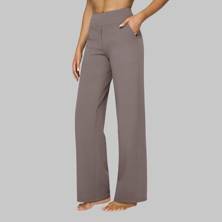High-Waist Wide Leg Stretch Pants for Women