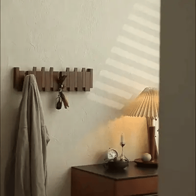 Primo | Piano-Shaped Wooden Coat Rack | Elegant Design | Durable Wood