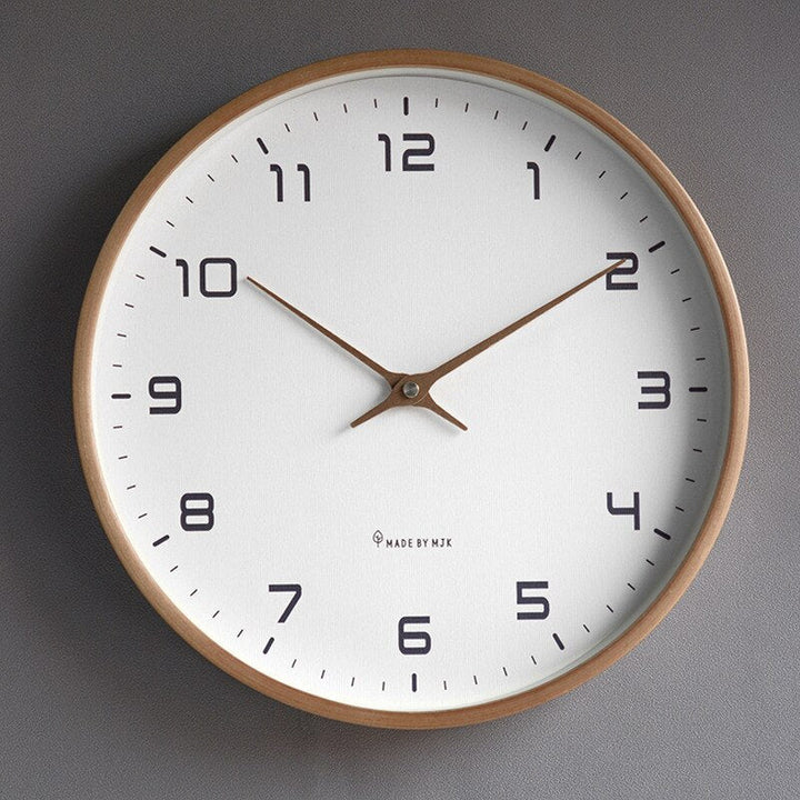 Wooden Wall Clock - Scandinavian Design | Silent Mechanism