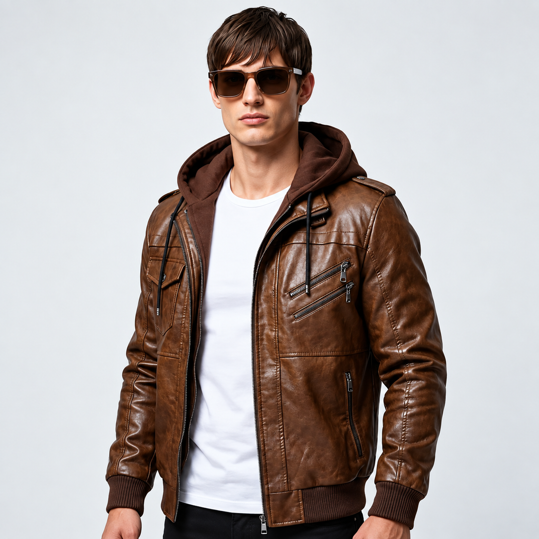 Men’s Winter Coat with Faux fur collar