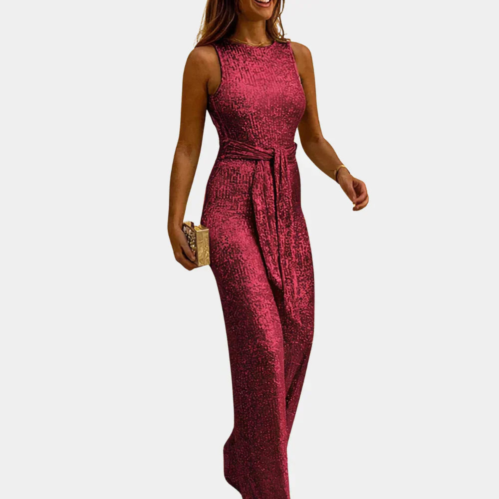 Women's Glitter Jumpsuit – Evening Wear