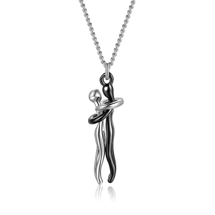 SoulGlow Hug Pendant Necklace | Adjustable Hypoallergenic Necklace for Your Loved Ones