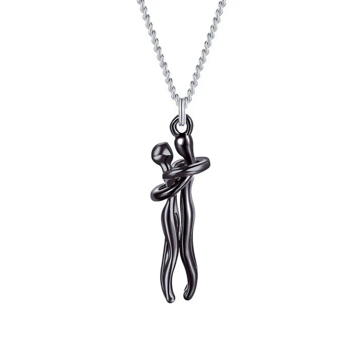 SoulGlow Hug Pendant Necklace | Adjustable Hypoallergenic Necklace for Your Loved Ones