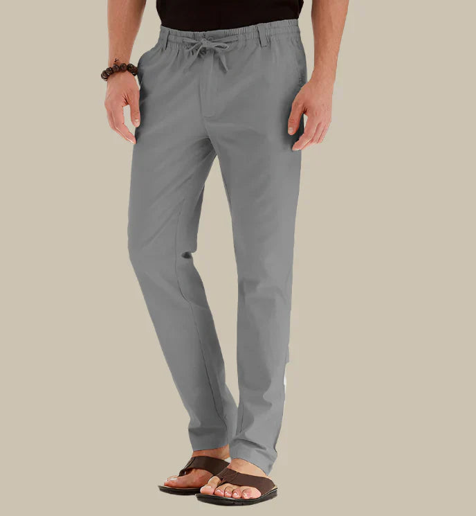 Casual Summer Pants with Elastic Waistband for Men