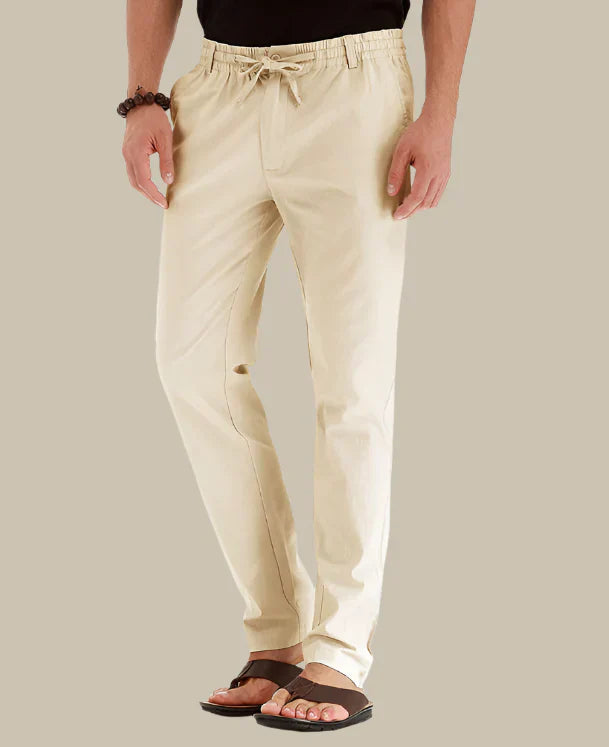 Casual Summer Pants with Elastic Waistband for Men