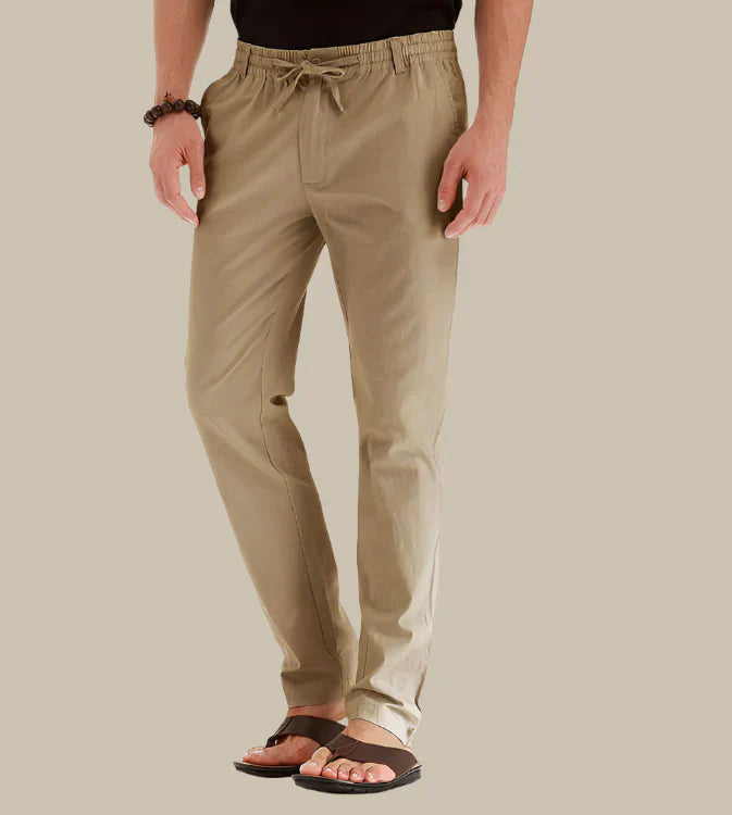 Casual Summer Pants with Elastic Waistband for Men