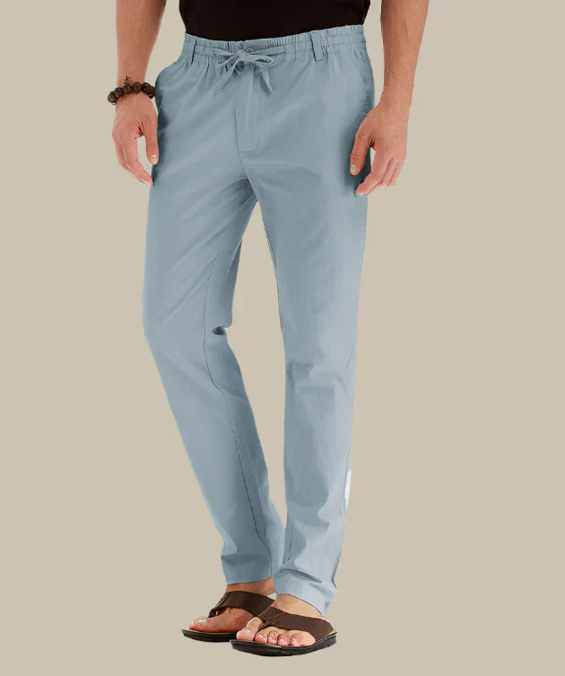 Casual Summer Pants with Elastic Waistband for Men