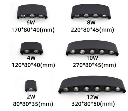 Waterproof LED Outdoor Wall Light – Slim Aluminum, Energy-Saving