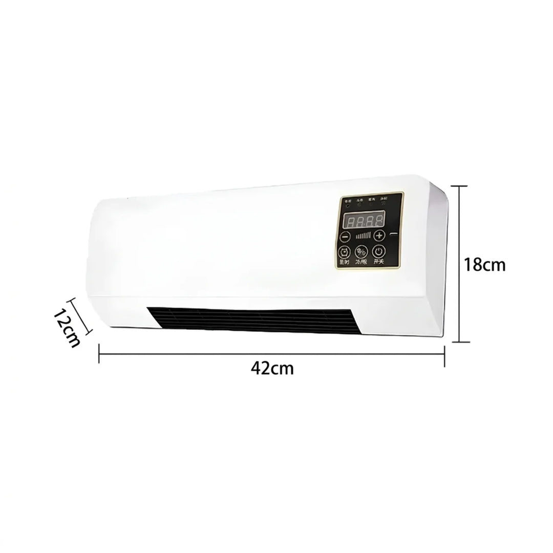 2-in-1 Wall-Mounted Heater & Cooling Fan – Fast Heating & Cool Air Circulation