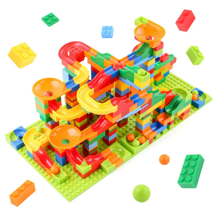 168-Piece Marble Run Building Set for Children Aged 3+ | Logic and Fine Motor Skills