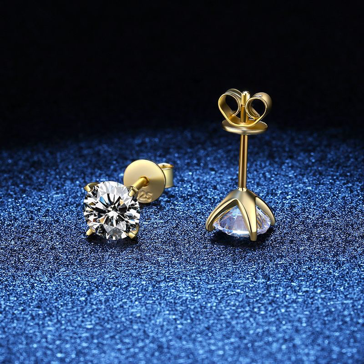 Elegant Silver Earrings with Subtle Cubic Zirconia Details