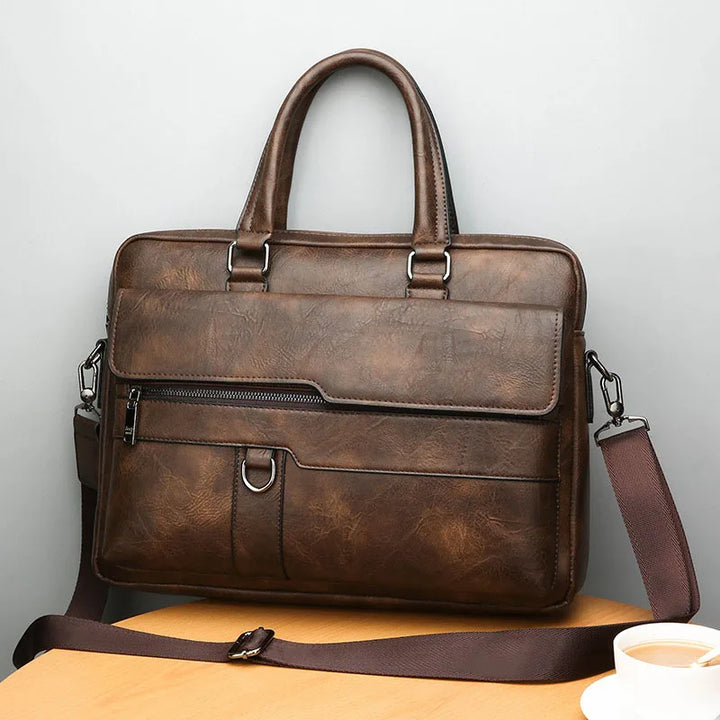 Benedicto – Elegant Leather Shoulder Bag for Men