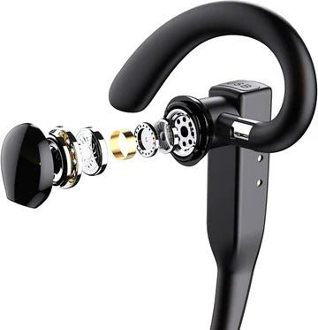 Trucker Dual Mic Wireless Bluetooth 5.1 Headset with Noise Cancellation