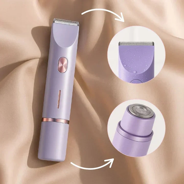 Electric Bikini Trimmer for Women, Waterproof Cordless Shaver for Sensitive Skin