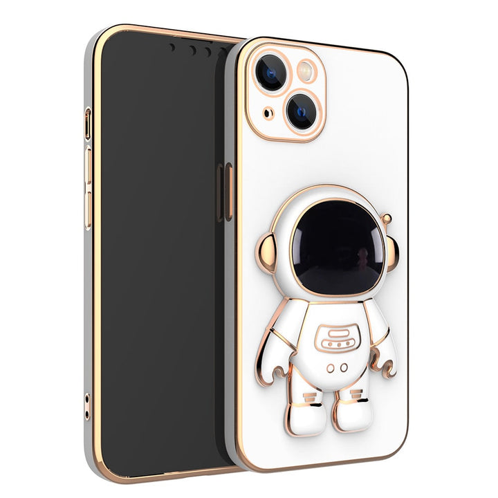 Iphone Case with Strap and Wallet 3D Astronaut Design with Kickstand Luxury
