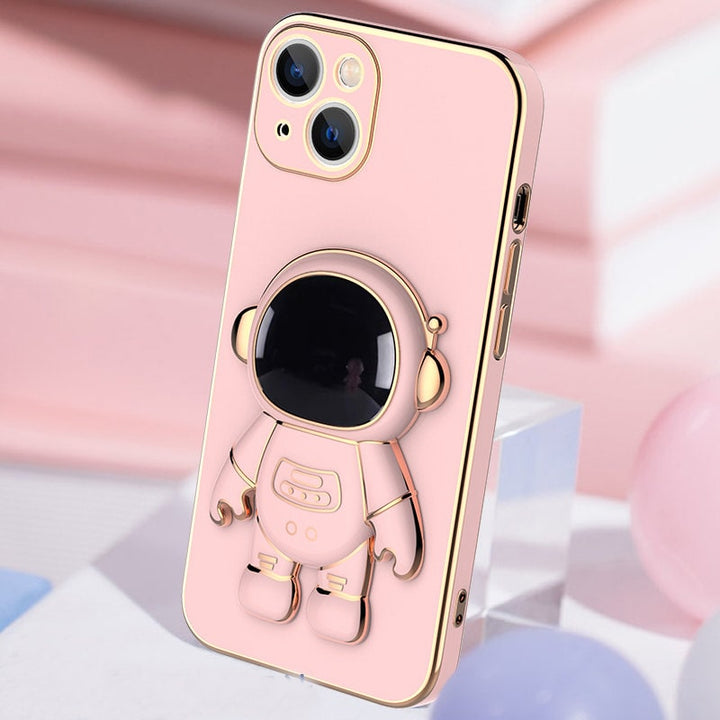 Iphone Case with Strap and Wallet 3D Astronaut Design with Kickstand Luxury