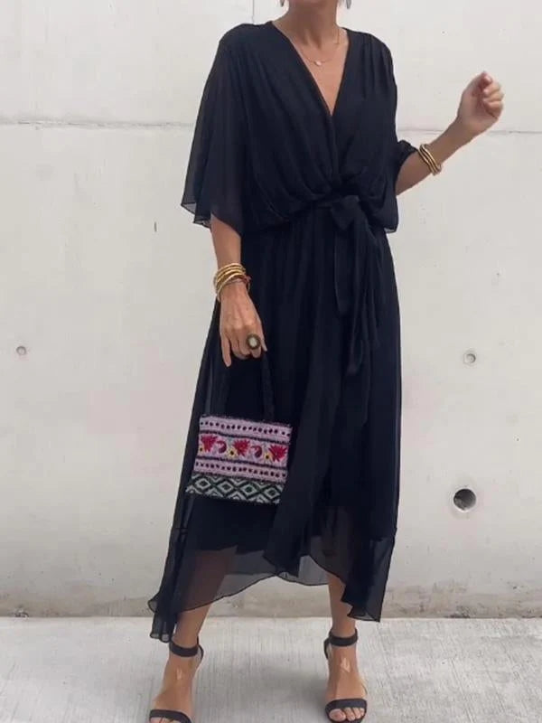 Elegant V-Neck Dress