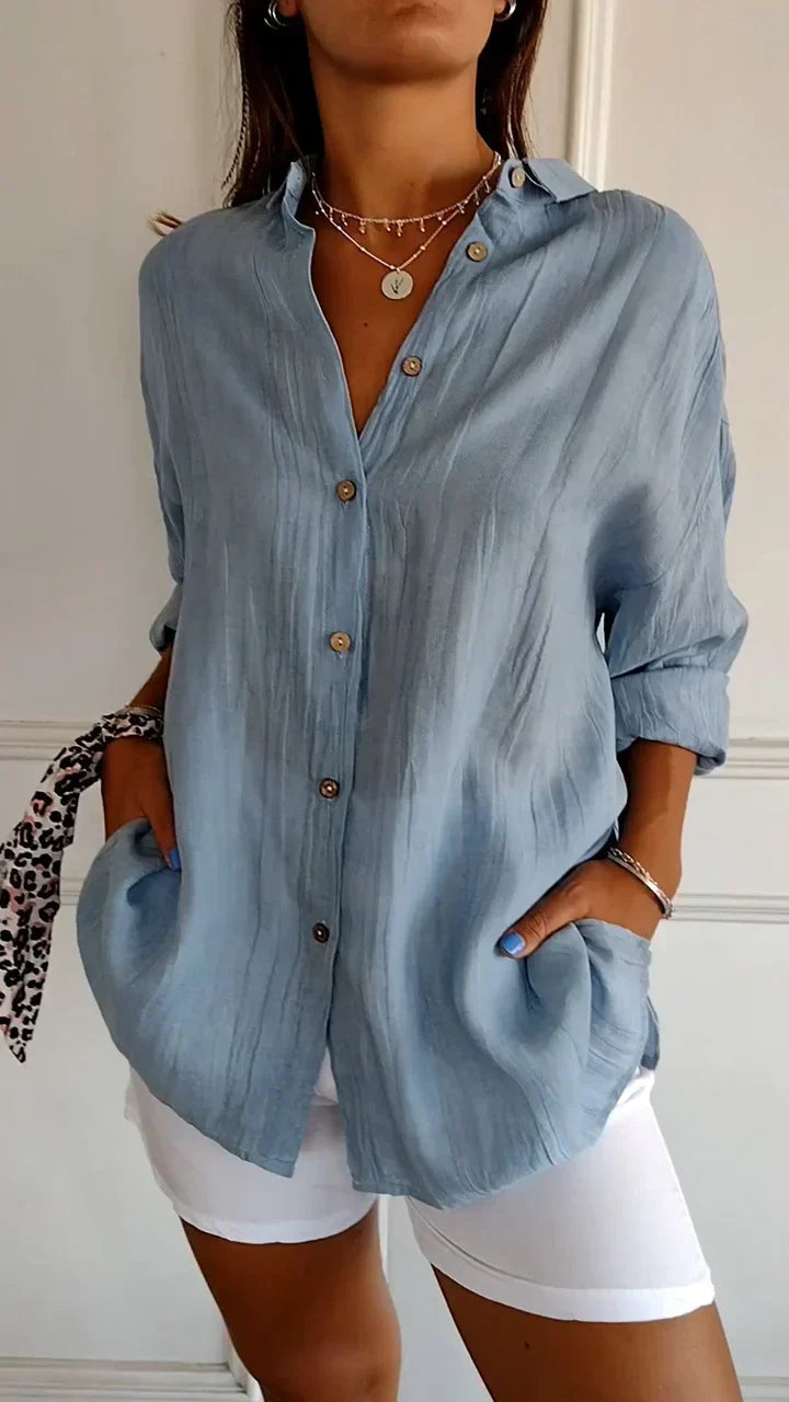 Casual Button-Down Shirt for Women