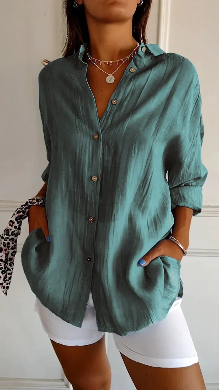 Casual Button-Down Shirt for Women