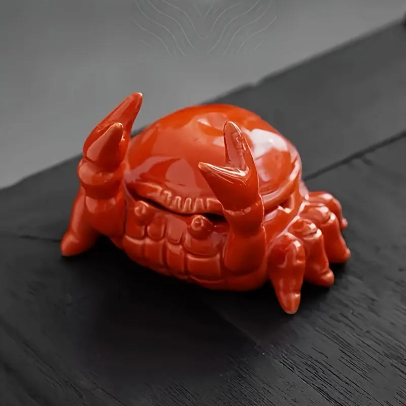 Crab-Shaped Ceramic Ashtray - Unique Design - Decorative