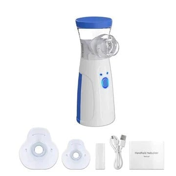 Kids' Portable Nebulizer for Asthma and Respiratory Care with Handheld Mesh Machine and Face Mask