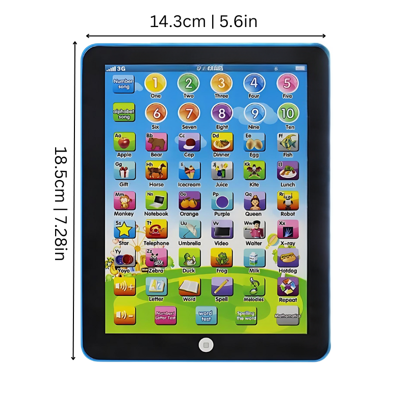 EduPlay Kids Tablet for Ages 3–6 - Interactive Learning Experience