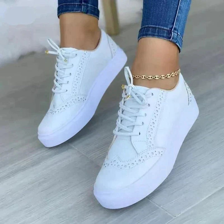 Platform Sneakers with Lace-Up Closure for Women