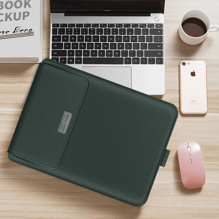 Laptop Sleeve Computer Case with Pu Leather for 13 to 15.6 Inch