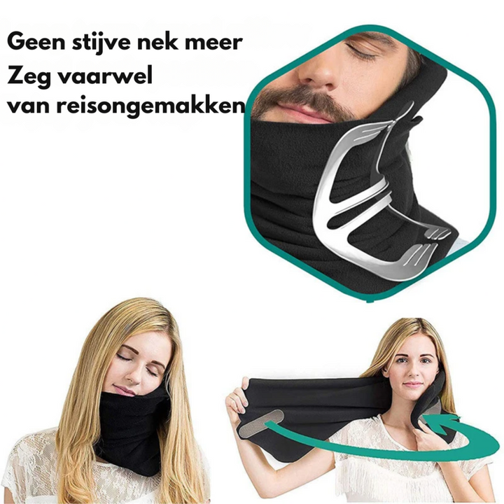 Travel Neck Pillow - Extreme Comfort for Traveling | Lightweight & Hygienic