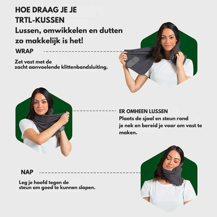Travel Neck Pillow - Extreme Comfort for Traveling | Lightweight & Hygienic
