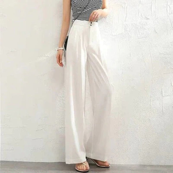 Charlotte | Linen Wide Leg Pants High Waisted Breathable Summer