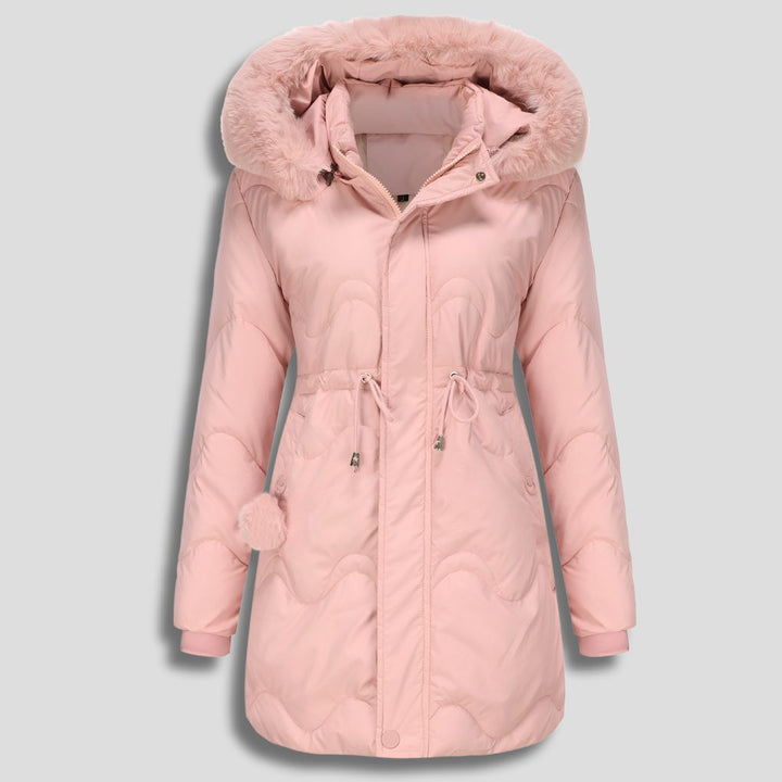 Quilted Puffy Long Parka for Women
