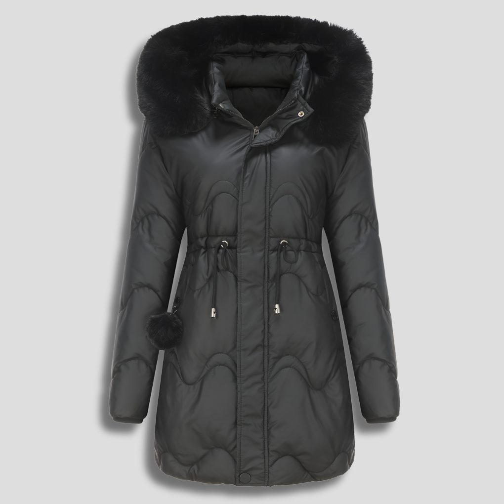 Quilted Puffy Long Parka for Women