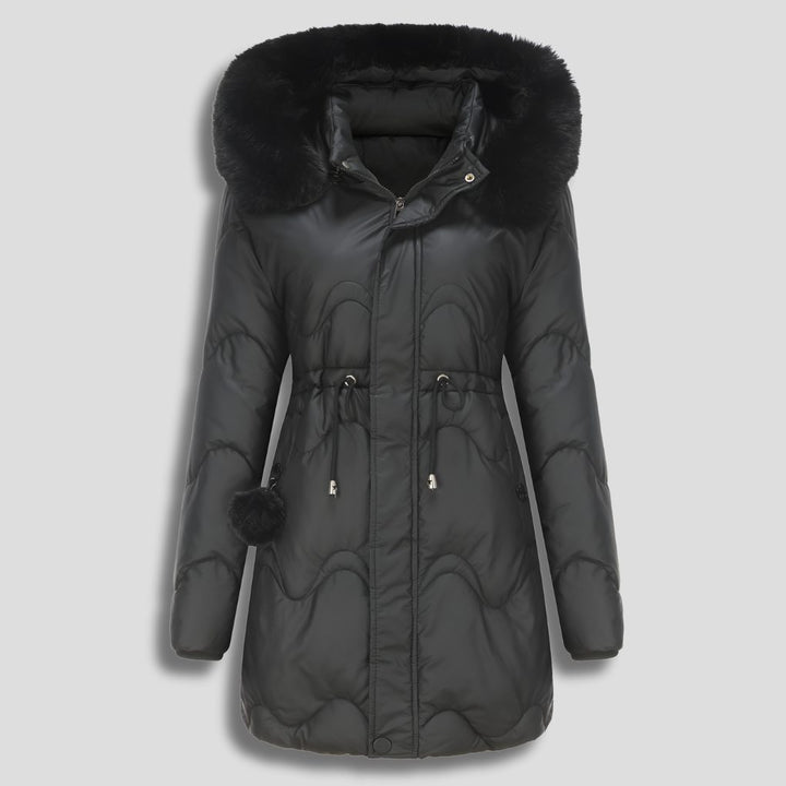 Quilted Puffy Long Parka for Women