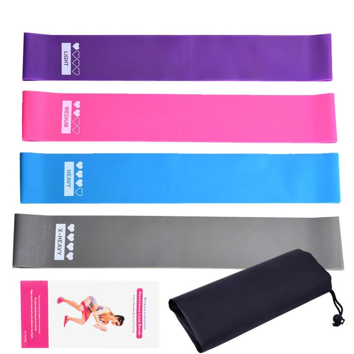 Loop Resistance Bands with Handles for Glute Exercise and Physical Therapy Push Up