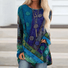 Autumnal knitted jumper with vintage flair – Elisa
