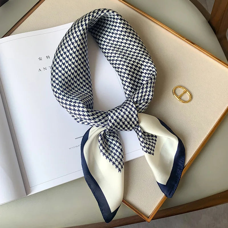 Faiha Silk Scarf | Luxury & Elegance | Stripe Pattern