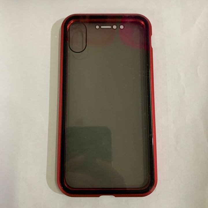 Magnetic Phone Case with Privacy Glass and Card Holder Tempered Protector Wallet