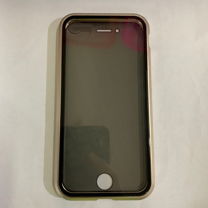 Magnetic Phone Case with Privacy Glass and Card Holder Tempered Protector Wallet