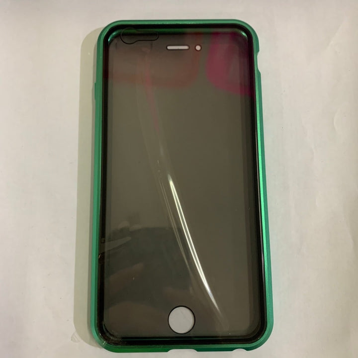 Magnetic Phone Case with Privacy Glass and Card Holder Tempered Protector Wallet