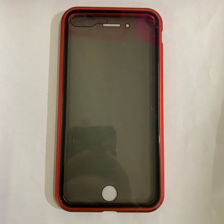 Magnetic Phone Case with Privacy Glass and Card Holder Tempered Protector Wallet