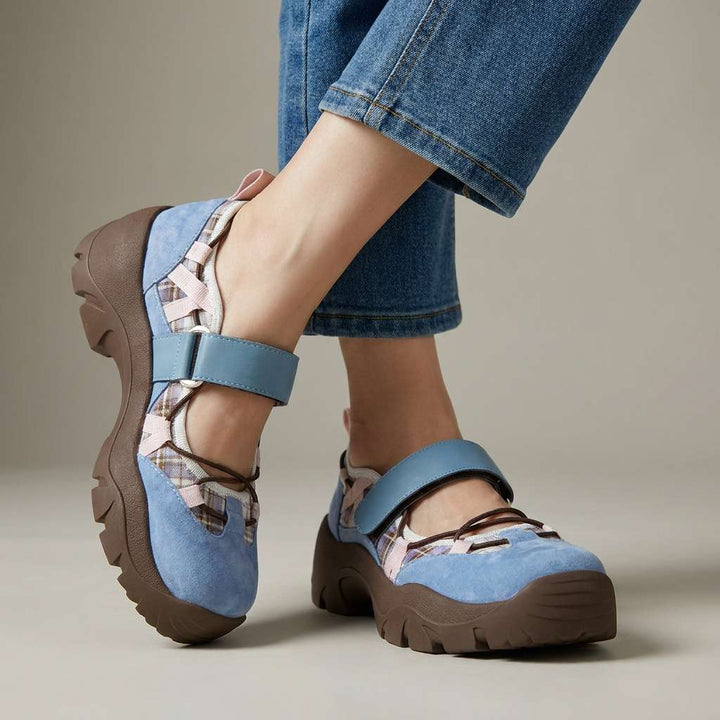 Women's comfort slippers with hook-and-loop strap | Lightweight slip-on shoes