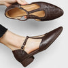 Leather Mary Jane Shoes for Women