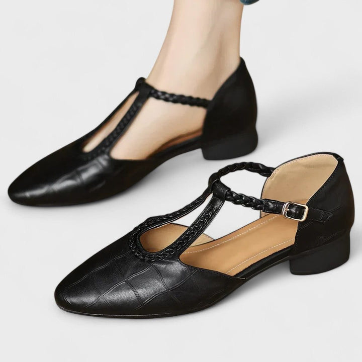 Leather Mary Jane Shoes for Women