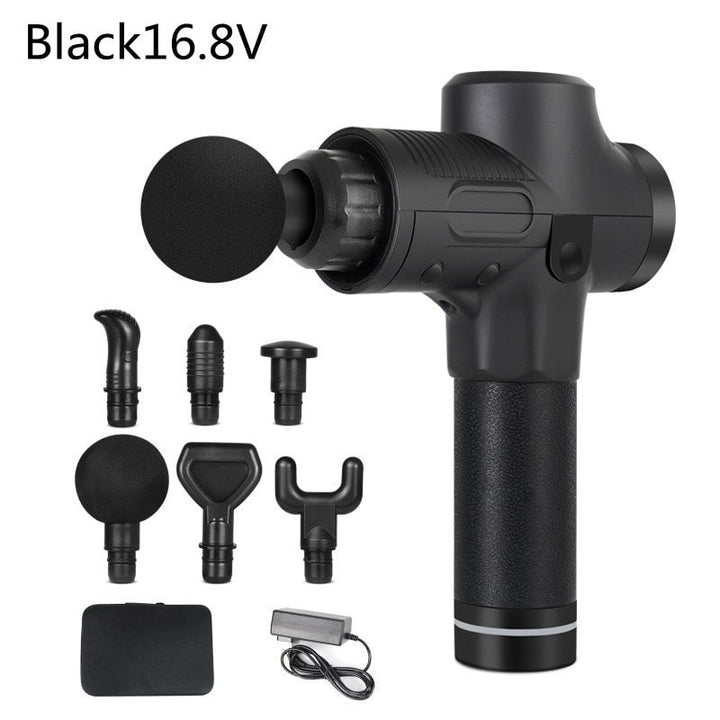 Massage Gun for Deep Tissue Handheld Therapy with Six Interchangeable Heads and Lcd Display