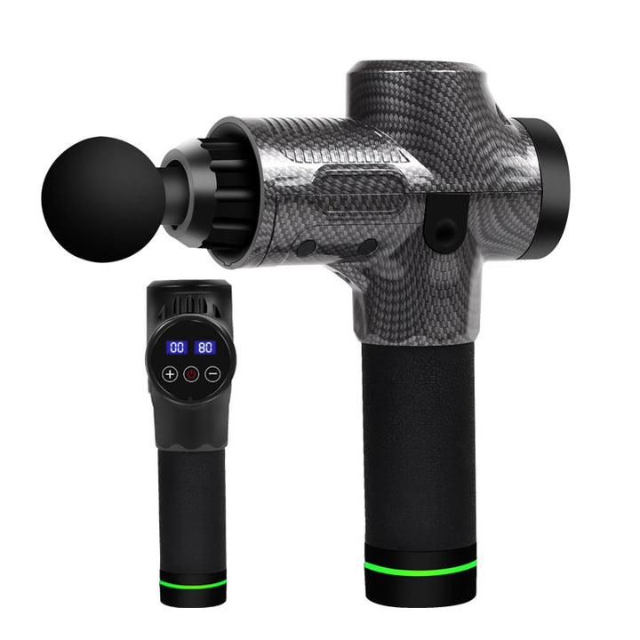 Massage Gun for Deep Tissue Handheld Therapy with Six Interchangeable Heads and Lcd Display