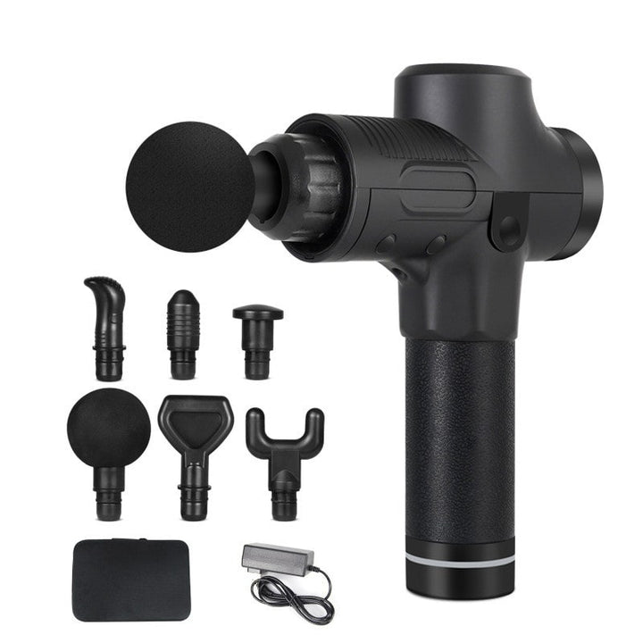 Massage Gun for Deep Tissue Handheld Therapy with Six Interchangeable Heads and Lcd Display