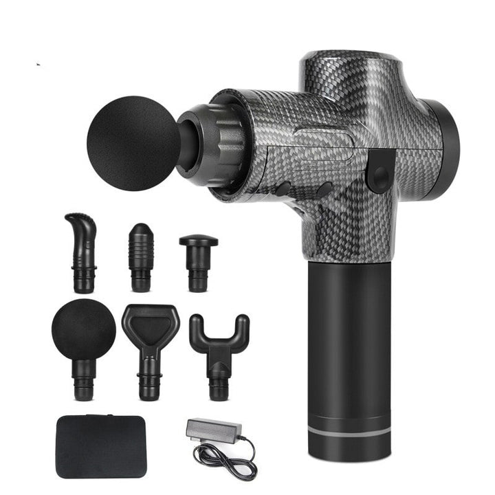 Massage Gun for Deep Tissue Handheld Therapy with Six Interchangeable Heads and Lcd Display